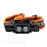 Мощен челник Dulotec H4 Pro V2.0 + батерия 3400 mAh, с бяла и синя светлина » Dulotec.BG