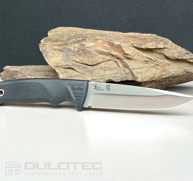 Нож с фиксирано острие Linder Joe Vogel Evo-X Super Edge 7  - черна дръжка » Dulotec.BG