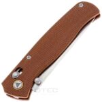 Сгъваем нож SRM 255L-MN - дръжка от Micarta и 10Cr15MoV стомана » Dulotec.BG