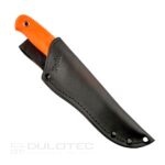 Нож с фиксирано острие Linder Drugar Super Edge 6 - оранжева дръжка » Dulotec.BG