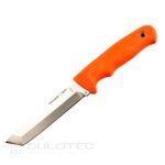 Нож с фиксирано острие Linder Worker Super Edge 8 - оранжева дръжка » Dulotec.BG