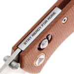 Сгъваем нож SRM 255L-MN - дръжка от Micarta и 10Cr15MoV стомана » Dulotec.BG
