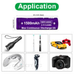 Батерия Vapcell 14500 F15 1500mAh 3A » Dulotec.BG