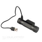 Мощен челник Dulotec H2 V2.0 + батерия 3000 mAh, с бяла и червена светлина » Dulotec.BG