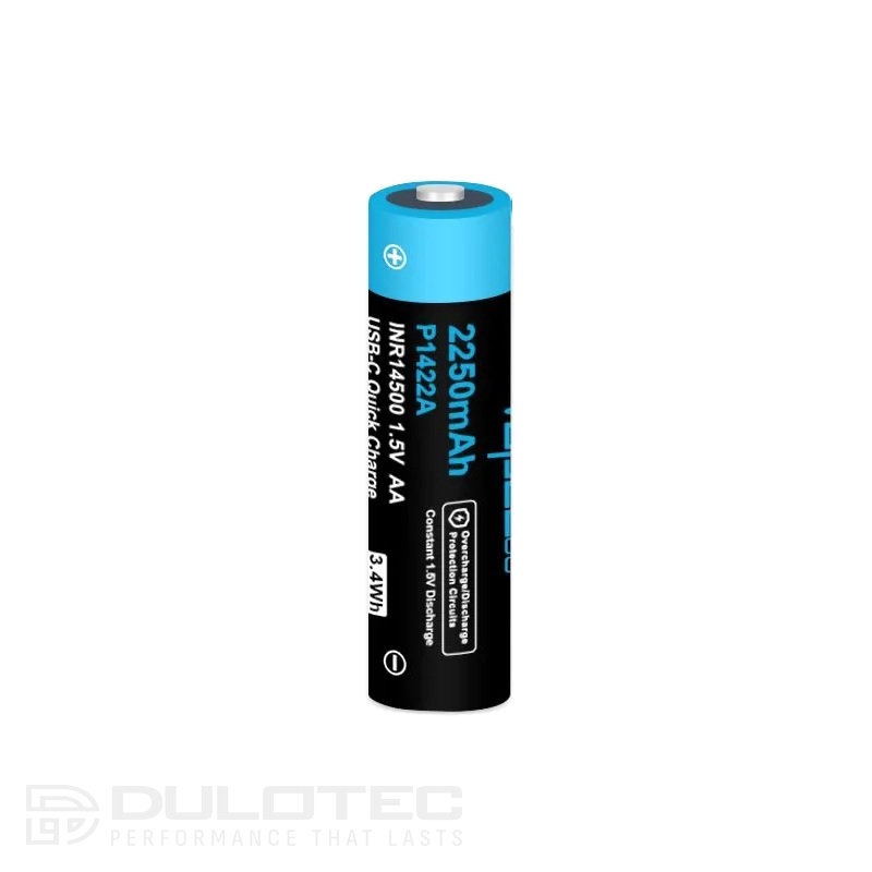 Батерия Vapcell P1422A 14500 2250mAh 1.5V AA със защита и USB-C зареждане » Dulotec.BG