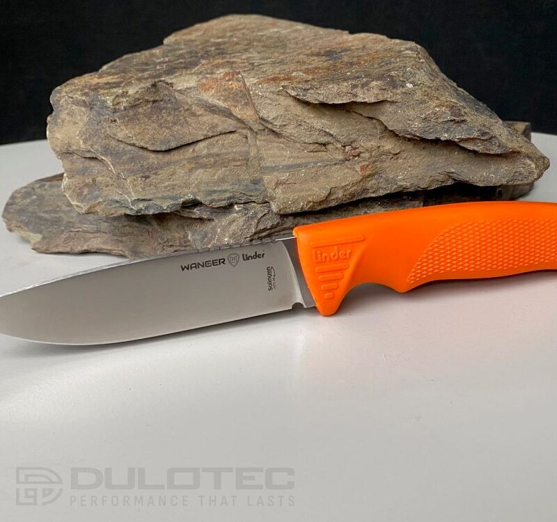 Нож с фиксирано острие Linder Drugar Super Edge 6 - оранжева дръжка » Dulotec.BG
