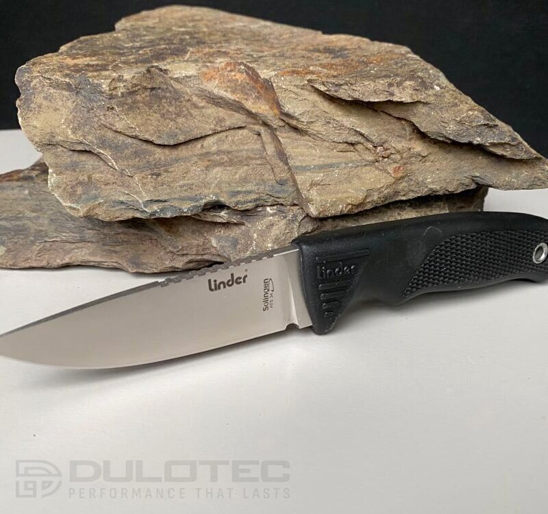 Нож с фиксирано острие Linder Super Edge 1 - черна дръжка » Dulotec.BG