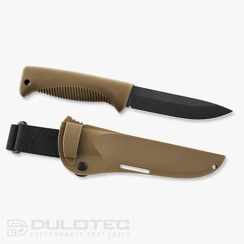 Нож Peltonen M07 Ranger Puukko 80CrV2 PTFE Teflon Coyote TPE Composite Sheath » Dulotec.BG