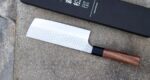 Кухненски нож Suncraft Kouhei-Shinmatsu ZDP-189 Nakiri Silver 170mm » Dulotec.BG