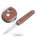 Сгъваем нож SRM 251MB-MN - дръжка от Micarta и N690 стомана » Dulotec.BG