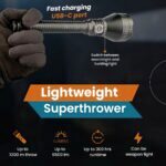 Мощен далекобоен фенер Dulotec Tracker 1300 - до 6500 лумена, до 1300 метра » Dulotec.BG