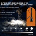Мощен далекобоен фенер Dulotec Tracker 1300 - до 6500 лумена, до 1300 метра » Dulotec.BG