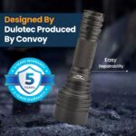 Фенер Dulotec Convoy C8+MAX, до 2200 лумена до 1100 метра, SFT25R диод с батерия и зарядно » Dulotec.BG
