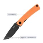 Сгъваем нож SRM 105M-GJ - дръжка от G10 и 14C28N стомана » Dulotec.BG