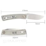 Сгъваем нож SRM 105M-GK - дръжка от G10 и 14C28N стомана » Dulotec.BG