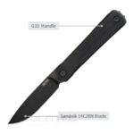Сгъваем нож SRM 135-GB - дръжка от G10 и 14C28N стомана » Dulotec.BG