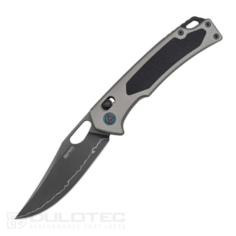 Сгъваем нож SRM Retriever 9203-AK2 - дръжка от алуминиева сплав и ламинирана 140Cr стомана » Dulotec.BG