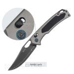 Сгъваем нож SRM Retriever 9203-AK2 - дръжка от алуминиева сплав и ламинирана 140Cr стомана » Dulotec.BG