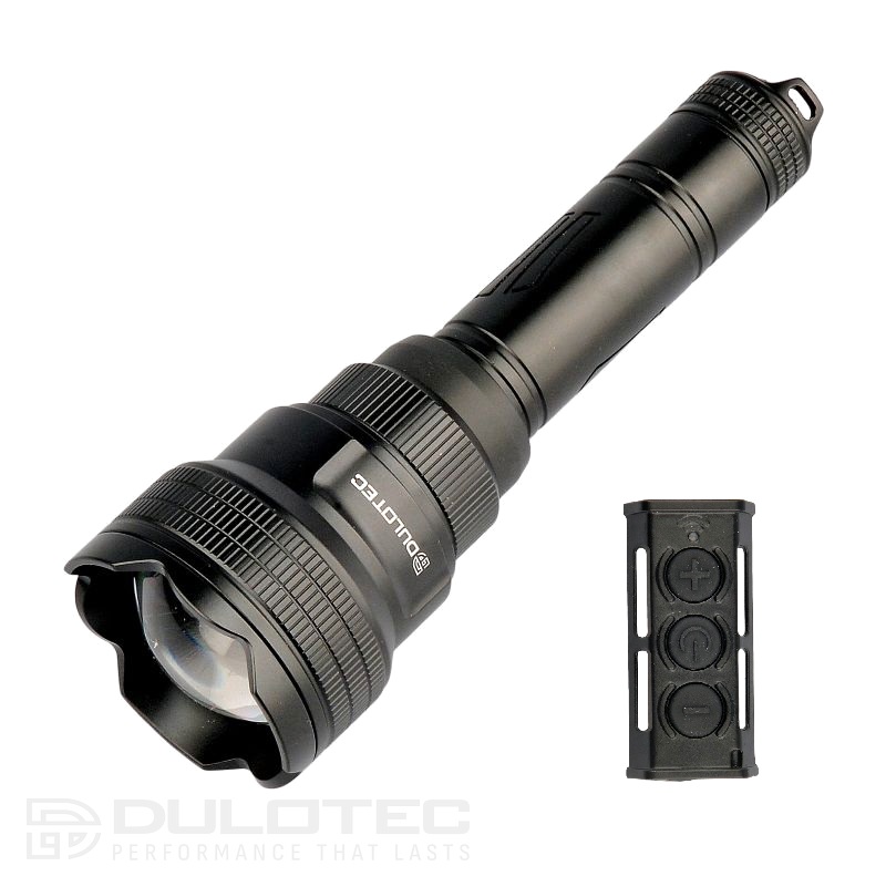 Фенер Dulotec Multi Zoom, 1200 лумена до 1300 метра с дистанционно управление » Dulotec.BG