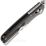Сгъваем нож SRM Medal 255L-CB  - дръжка от карбон и ламинирана 140Cr стомана » Dulotec.BG