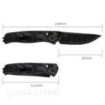 Сгъваем нож SRM Medal 255L-FB2 - дръжка от карбон и ламинирана 140Cr стомана » Dulotec.BG