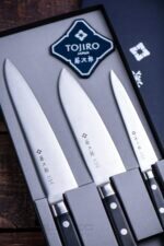 Комплект професионални кухненски ножове Tojiro DP FT-032 - VG10 ламинат » Dulotec.BG