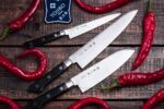 Комплект професионални кухненски ножове Tojiro DP FT-032 - VG10 ламинат » Dulotec.BG
