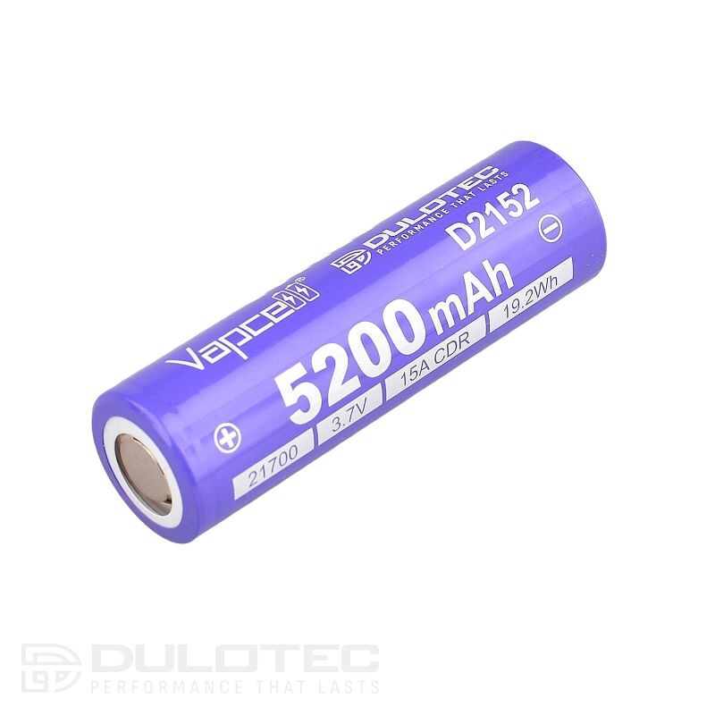 Батерия Vapcell Dulotec 21700 5200mAh 15A - D2152 » Dulotec.BG Батерия Vapcell Dulotec 21700 5200mAh 15A - D2152 » Dulotec.BG