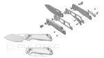 Сгъваем нож KUNWU Pulsar XL Elmax Diamond Titanium » Dulotec.BG