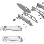Сгъваем нож KUNWU Django Elmax Diamond Titanium » Dulotec.BG