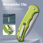Сгъваем нож Civivi Praxis Nitro-V Aluminum Lime Green » Dulotec.BG