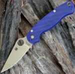 Сгъваем нож Spyderco Para-Military 2 тъмно син CPM S110V » Dulotec.BG