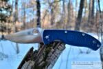 Сгъваем нож Spyderco Tenacious S35VN Lightweight син » Dulotec.BG