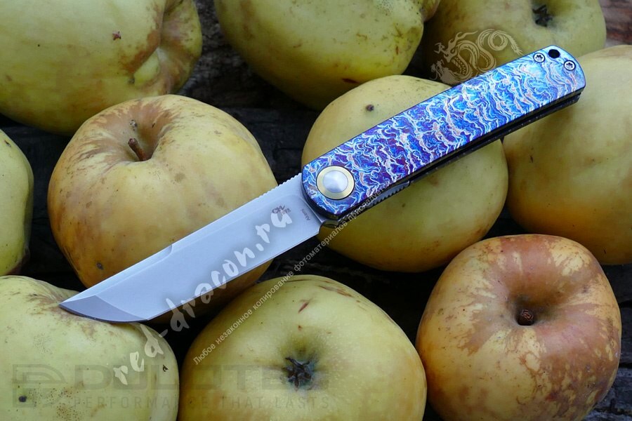 Сгъваем нож CH KNIVES AKEMI M390 Titanium Blue 84мм » Dulotec.BG Сгъваем нож CH KNIVES AKEMI M390 Titanium Blue 84мм » Dulotec.BG