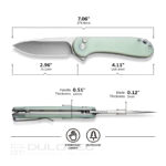 Сгъваем нож Civivi Elementum II Nitro-V G10 Natural » Dulotec.BG