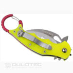 Нож Карамбит Fox Mini Rescue N690 G10 Жълт 180мм » Dulotec.BG