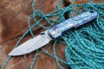 Сгъваем нож M390 Титан CH KNIVES DUKE Flaming 77мм » Dulotec.BG