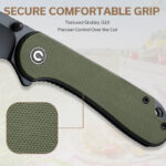 Сгъваем джобен нож Civivi Elementum Wharncliffe Nitro-V G10 зелен » Dulotec.BG
