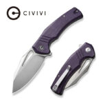 Джобен нож с микарта Civivi BullTusk 14C28N Purple » Dulotec.BG