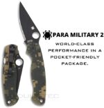 Сгъваем нож Spyderco Para Military 2 CPM-S45VN Digital Camo » Dulotec.BG