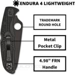 Нож Spyderco AMBITIOUS LIGHTWEIGHT 8Cr13MoV FRN BLACK BLADE » Dulotec.BG