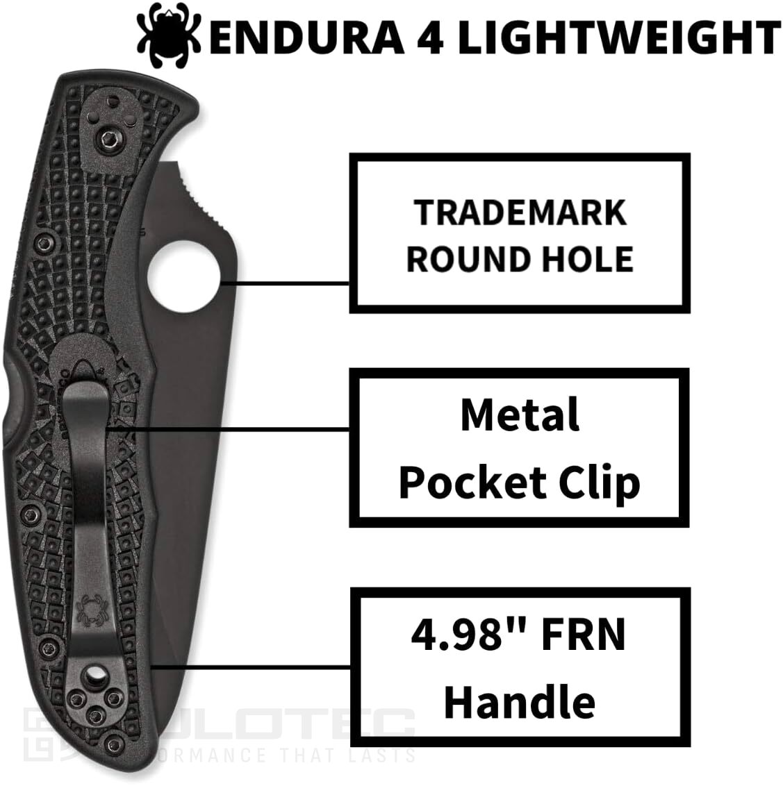 Нож Spyderco Endura 4 VG10 FRN BLACK BLADE Half Serrated » Dulotec.BG Нож Spyderco Endura 4 VG10 FRN BLACK BLADE Half Serrated » Dulotec.BG