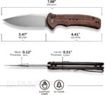 Нож Civivi Cogent 14C28N Brown Micarta » Dulotec.BG