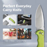 Сгъваем нож Civivi Praxis Nitro-V Aluminum Lime Green » Dulotec.BG