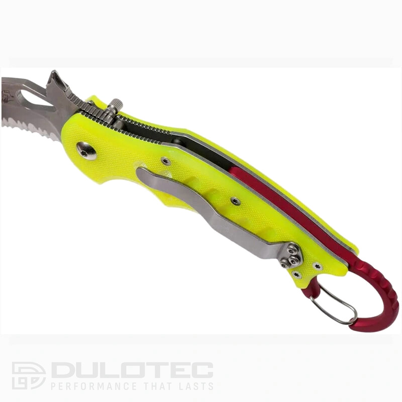 Нож Карамбит Fox Mini Rescue N690 G10 Жълт 180мм » Dulotec.BG