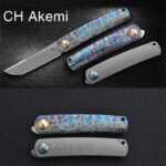Сгъваем нож CH KNIVES AKEMI M390 Titanium Blue 84мм » Dulotec.BG Сгъваем нож CH KNIVES AKEMI M390 Titanium Blue 84мм » Dulotec.BG
