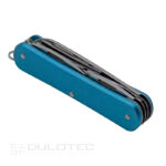 Мултифункционален нож Fox VULPIS F4 N690Co Aluminium син » Dulotec.BG