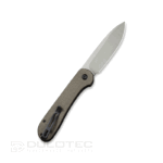 Сгъваем нож Civivi Elementum 14C28N Button Lock Dark Green Micarta » Dulotec.BG
