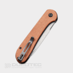 Сгъваем нож Civivi Elementum 14C28N Button Lock Brown Micarta » Dulotec.BG