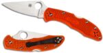 Нож Spyderco Delica 4 Flat Ground VG-10 FRN Orange » Dulotec.BG